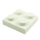 Lego Pièces Détachées Plaque 2x2 (White)