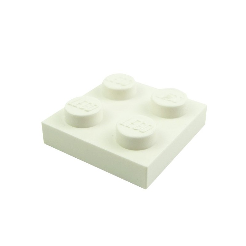 Lego blanc plaques 2x2 20 pièces nouveau!!! 