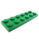 Lego Pièces Détachées Plaque 2x6 (Vert)