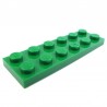 Lego Pièces Détachées Plaque 2x6 (Vert)