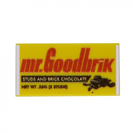 Lego eclipseGRAFX Mr. GoodBrik Chocolate Bar Accessoires Custom Minifigure