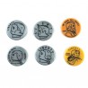 Lego Accessoires minifig custom eclipseGRAFX - 6 pièces de monnaie Dollars