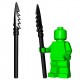Lego Accessoires Minifig Custom BrickWarriors - Lance en Os (Noir)