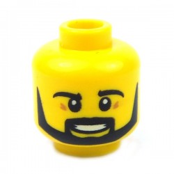 Lego Accessoires Minifig - Tête masculine jaune, 72