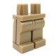 Lego Accessoires Minifig - Jambes avec rayures (Dark Tan)