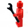 Lego - Black Minifig, Utensil Tool Spanner Wrench Screwdriver