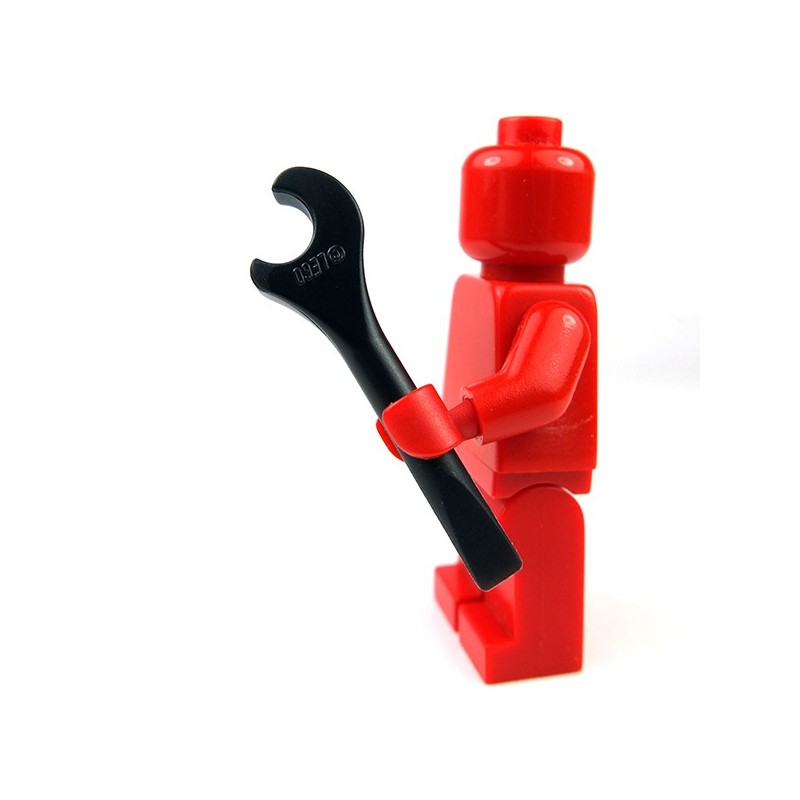 New LEGO Lot of 2 Black Minifigure City Wrench Tool Accessories 