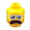 Lego Accessoires Minifigure - Tête masculine jaune, 75