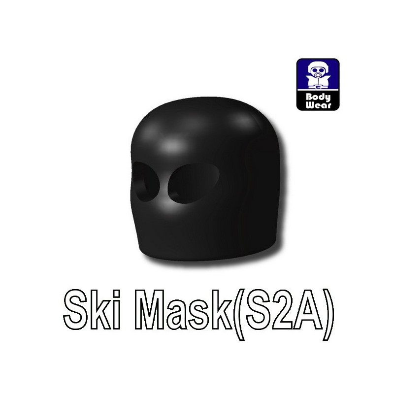 Army Balaclava compatible with toy brick minifigures Black White Ski Mask W6 