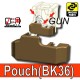 Accessoires Lego Minifigure custom Si-Dan Toys - Block Pouch BK36 (Deep Bronze Brown)