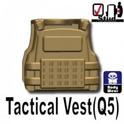 Accessoires Lego Minifigure custom Si-Dan Toys - Tactical Vest Q5 (Beige foncé)
