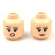 Lego Minifigure - Tête féminine chair 15 (double visage)