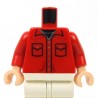Lego Accessoires Minifigure - Torse - Chemise (Rouge)