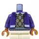 Lego - Dark Purple Torso Jacket over Light Bluish Gray & Orange Argyle Sweater Vest﻿