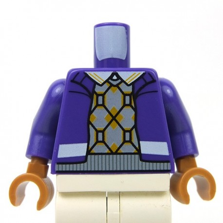 Lego Accessoires Minifigure - Torse Veste sur pull (Dark Purple)