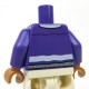 Lego - Dark Purple Torso Jacket over Light Bluish Gray & Orange Argyle Sweater Vest﻿