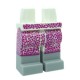 Lego Accessoires Minifig - Jambes avec une jupe à points roses & bottes (Blanc)