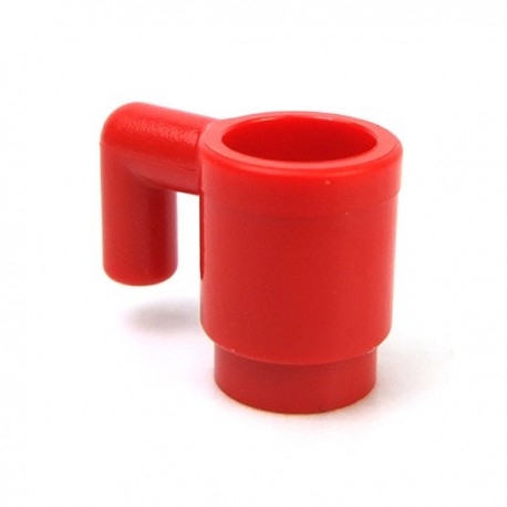 Lego Accessoires Minifigure Tasse (Rouge)
