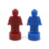 Lego Accessoires Minifigure Deux Statuettes (Bleu & Rouge foncé)