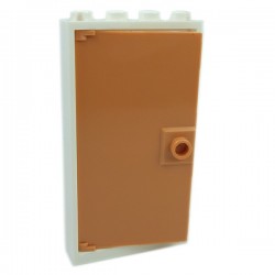 Lego Accessoires Minifigure Porte (Blanc / Flesh)