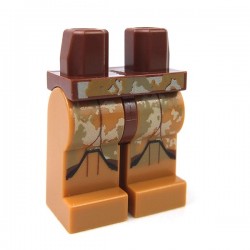 Lego - Reddish Brown Hips & Medium Dark Flesh Legs with SW Clone Trooper Camouflage Armor﻿