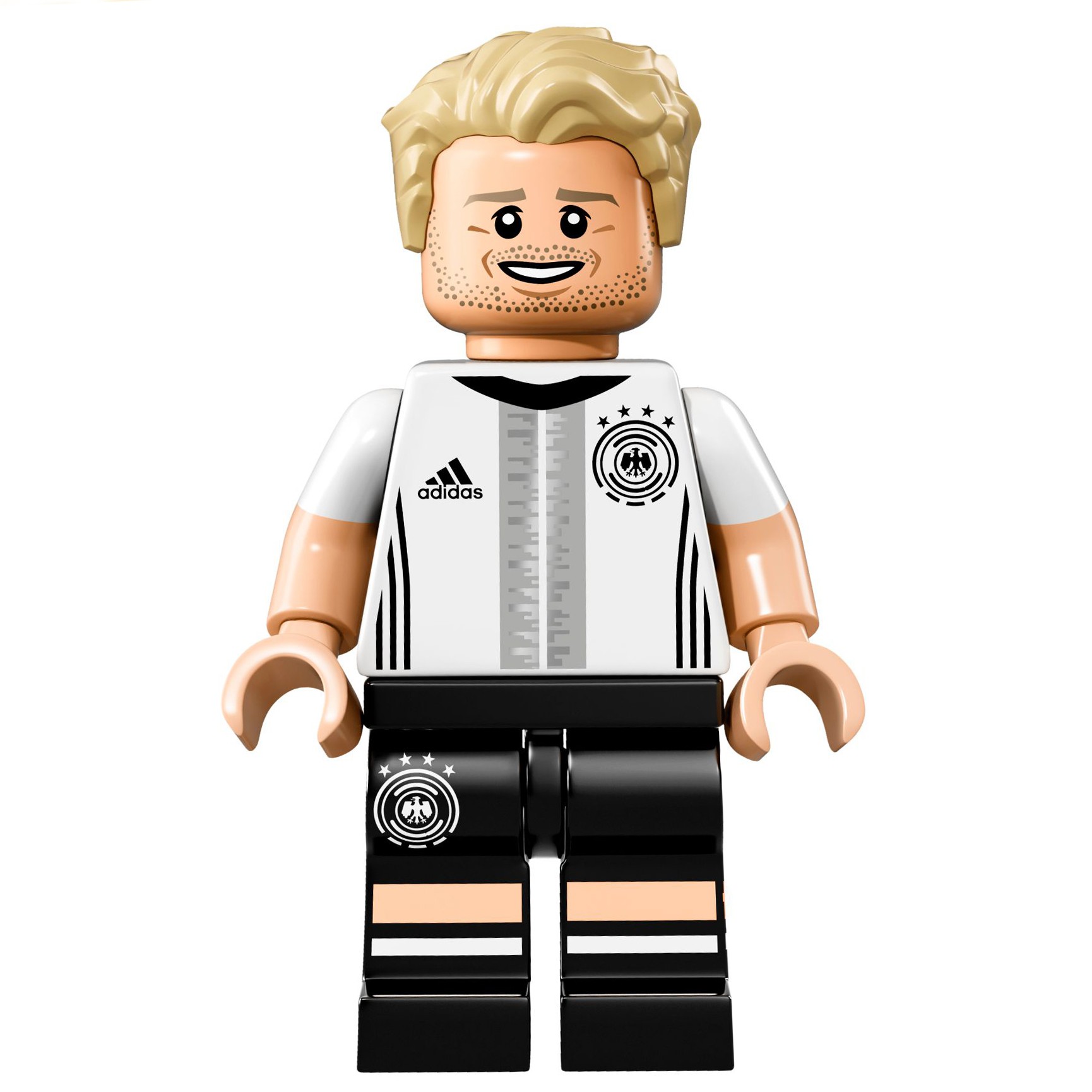 Lego Dfb MiniFiguren mit Beipackzettel weißer Platte Fussball Andre Schürle Nr.9 