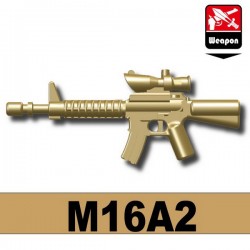 Lego Accessoires Minifig Custom Si-Dan Toys - M16A2 (Beige foncé)