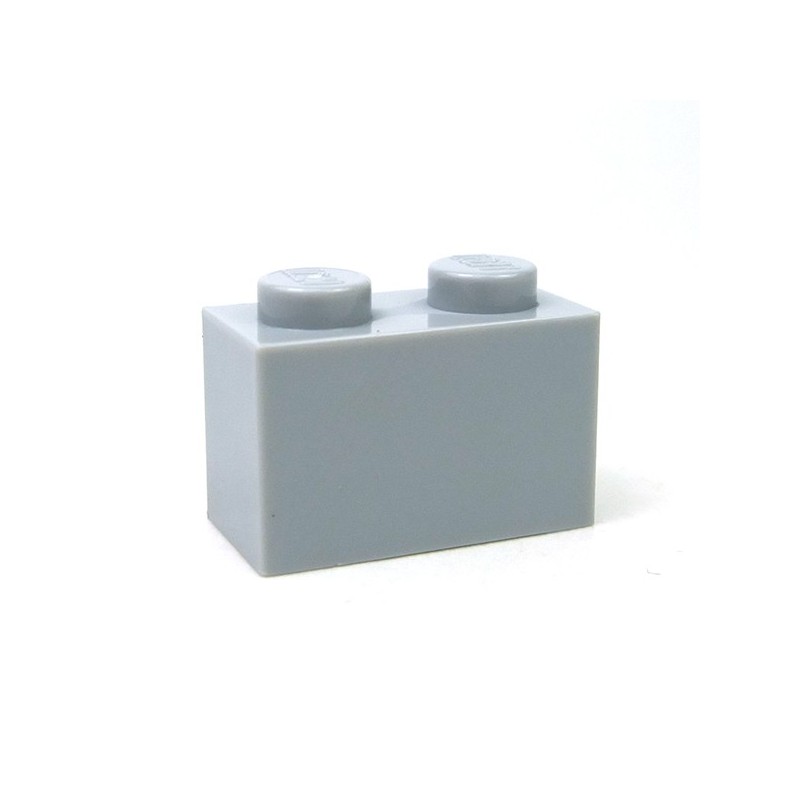 Light bluish gray Neuf Lego 30136-100x Briques Mur Brick Modified 1x2 lob