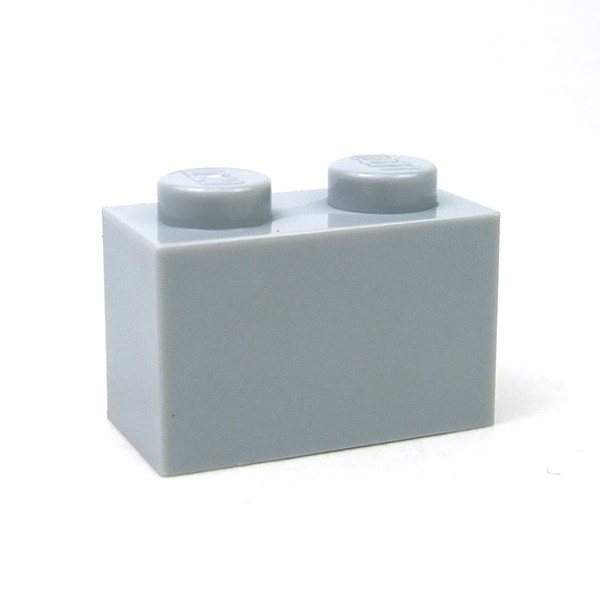 Brick 1x2 light bluish gray 20 Stück hellgrau Bausteine  Konvolut 