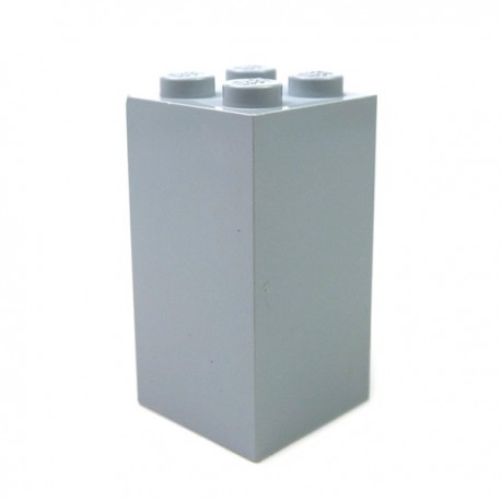 LEGO - Brique 2x2x3 (Light Bluish Gray)