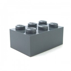 LEGO - Brique 2x3 (Dark Bluish Gray)