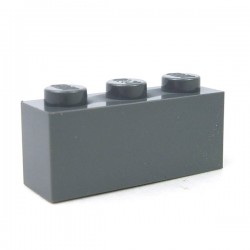 LEGO - Brique 1x3 (Dark Bluish Gray)