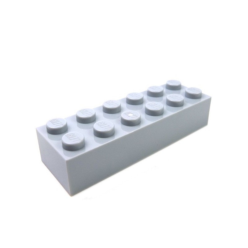 4x Light Blue Grey Lego 2 x 6 Smooth Sloped Bricks used Condition S414 