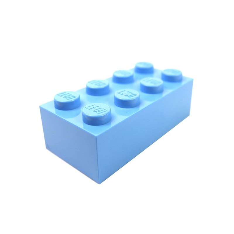 Blue Standard Lego Brick Bricks 1x2 Medium NEW Parts 10 Light 