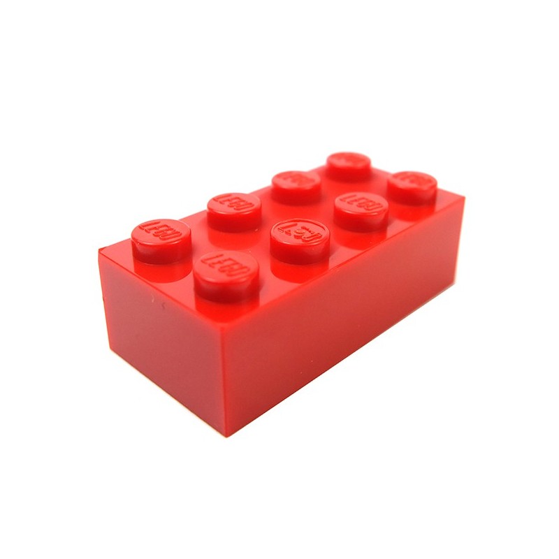 Lego Pièces Détachées Brique 2x4 Rouge