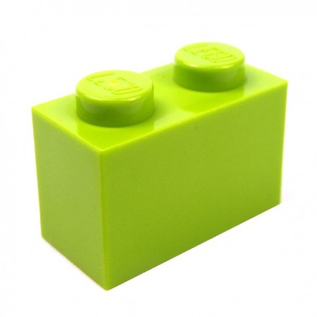 LEGO - Brique 1x2 (Lime)