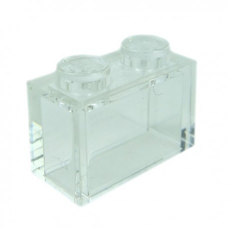 LEGO - Brique 1x2 (Trans-Clear)