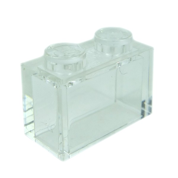 Trans-Clear LEGO Parts and Pieces 1x2 Brick x200 Transparent Clear