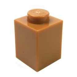 LEGO - Brick 1x1 (Medium Dark Flesh)