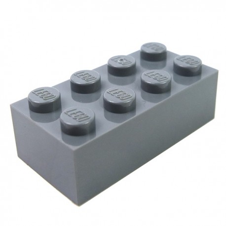 Lego Spare Parts Brick 2x4 (Dark Bluish Gray)