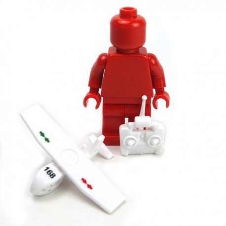 Lego Accessoires Minifig Custom Si-Dan Toys - UAV SWAN marquage US et 168 (Cold White)