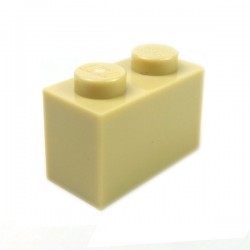 LEGO - Brique 1x2 (Beige)