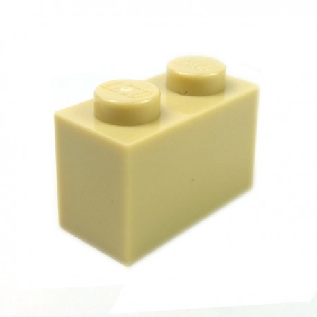LEGO - Brique 1x2 (Beige)
