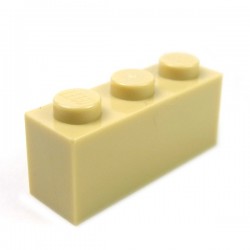 LEGO - Brique 1x3 (Beige)