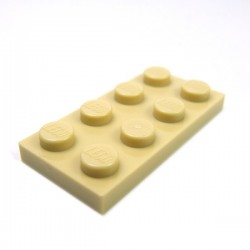 LEGO - Plate 2x4 (Tan)