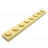 LEGO - Plate 1x8 (Tan)