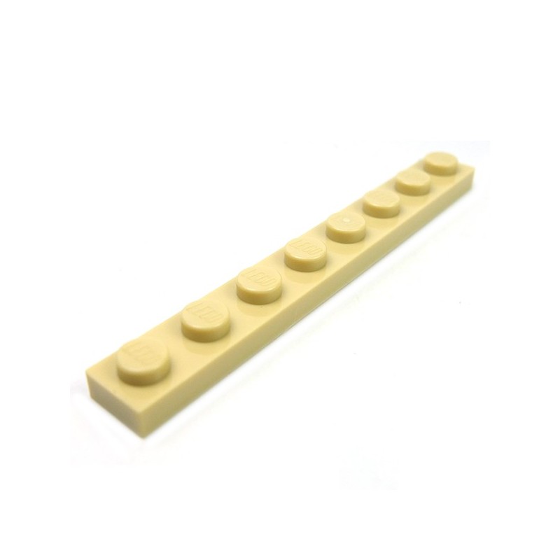 Lego Spare Parts Plate 1x8 Tan