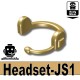 Lego Minifig accessoires Si-Dan Toys - Headset-JS1 (Beige foncé)
