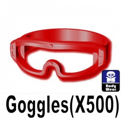 Lego Accessoires Minifig Si-Dan Toys - Lunettes X500 (Rouge Foncé)