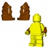 Lego Minifig BrickWarriors - Brassards en Cuir (Marron - la paire)